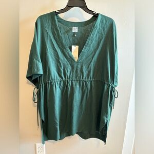 CALIA Women's Gathered Waist Swim Caftan